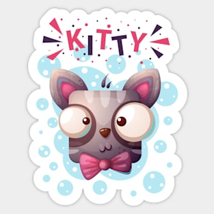 Adorable Kitty Cat T-Shirt - Cute Animal Lover's Tee Sticker